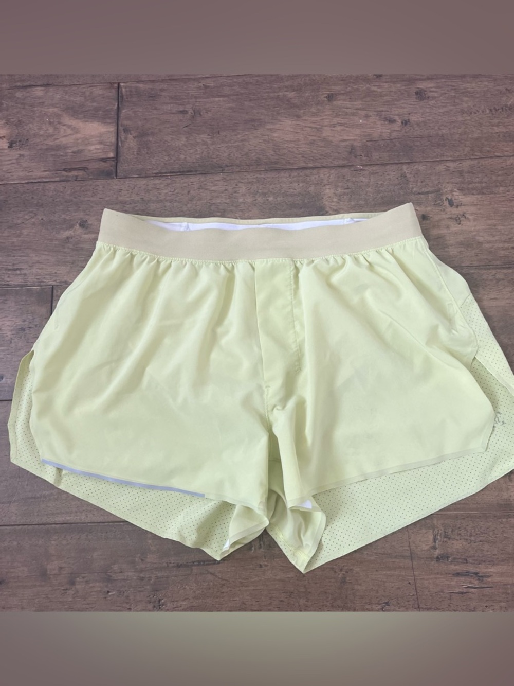 Lime green Lululemon Woman Workout Shorts